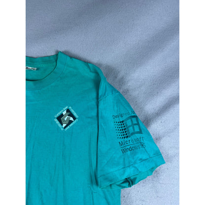 Vintage Gateway to the Future 2000 Windows 95 T-Shirt - XL