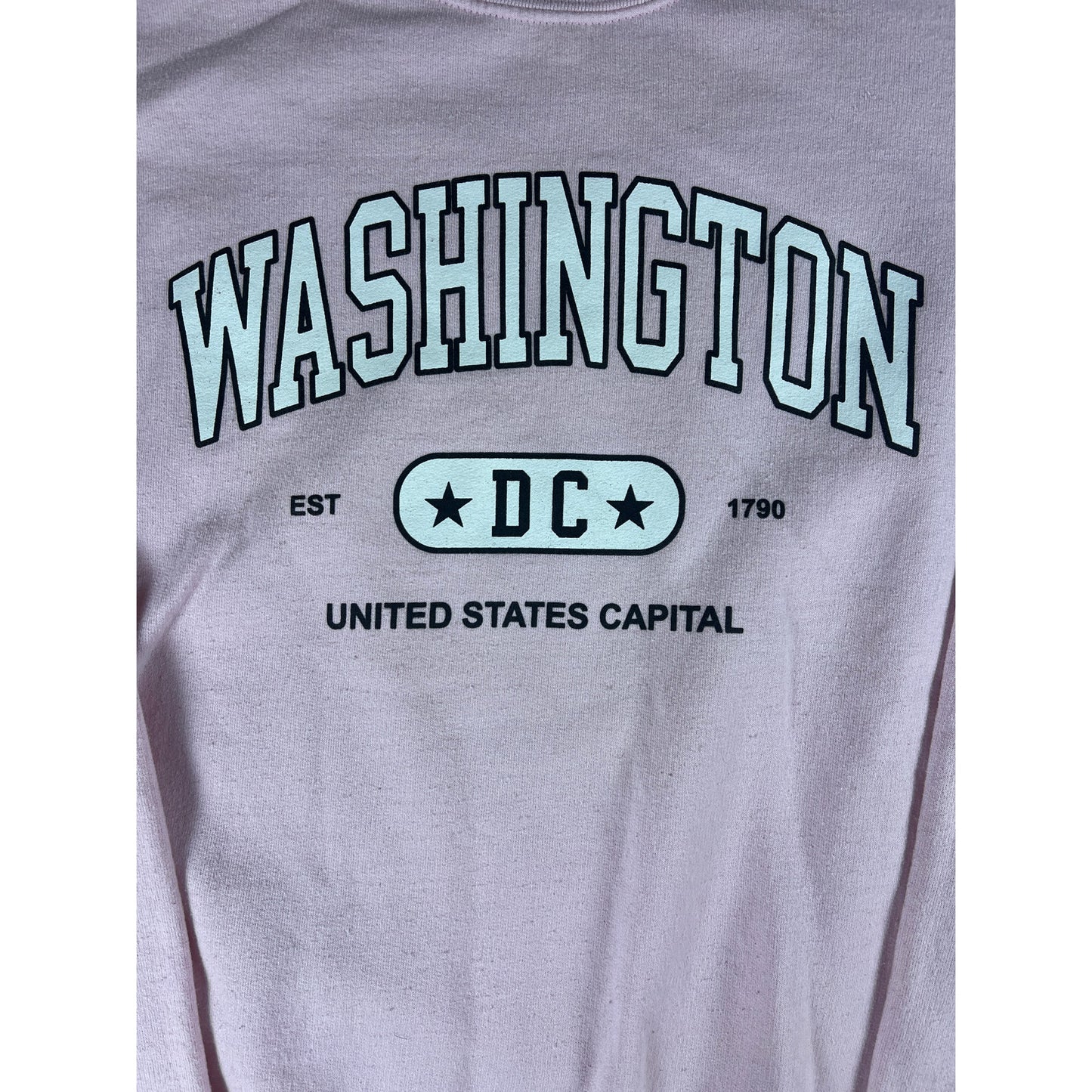 Washington DC Spellout Sweatshirt - L