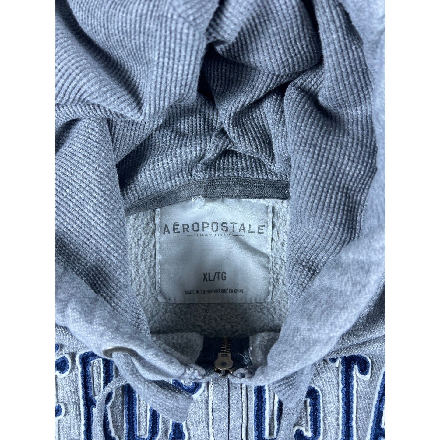 Aeropostale Grey Full Zip Hoodie - XL