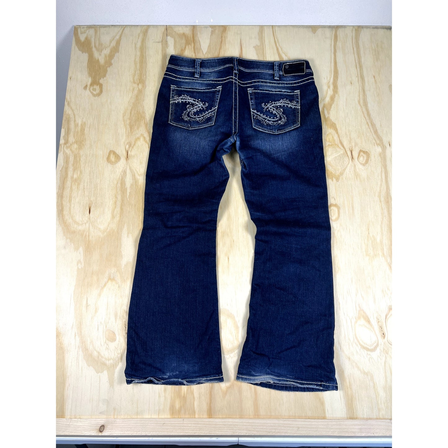 Silver Denim Jeans Y2k Size 34x30 Boot Cut Pants