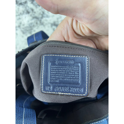 Vintage Coach 2-Tone Canvas Tote - 70051