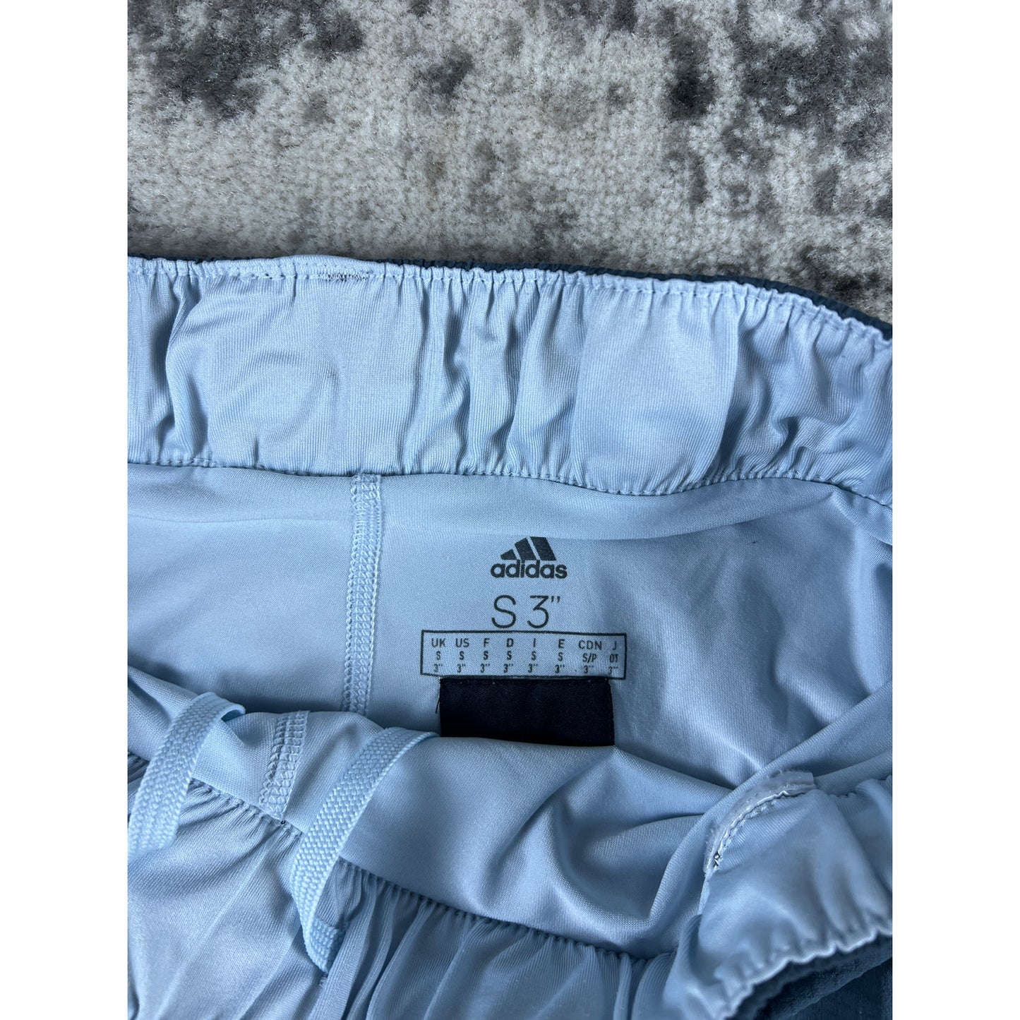 Blue Adidas Lined Running Shorts Womans - S