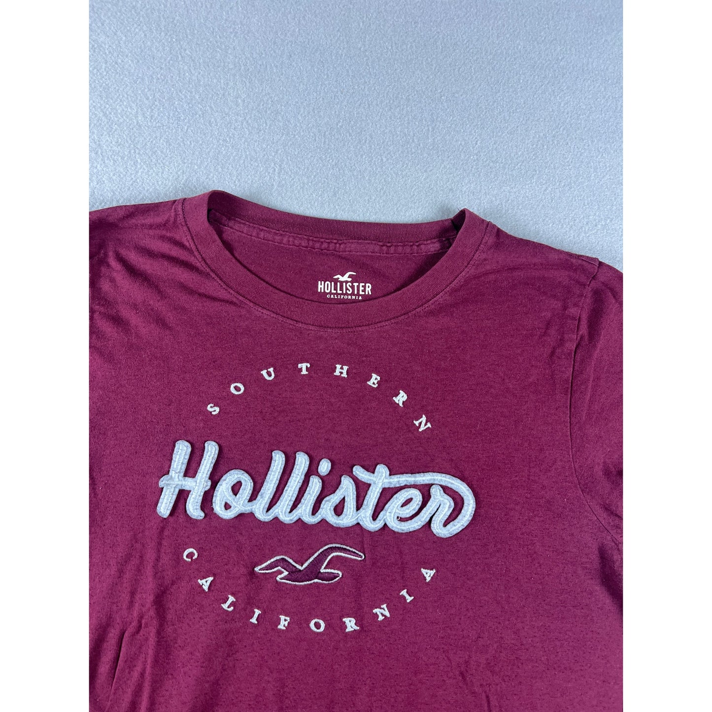 Hollister Spellout Logo T-Shirt - S