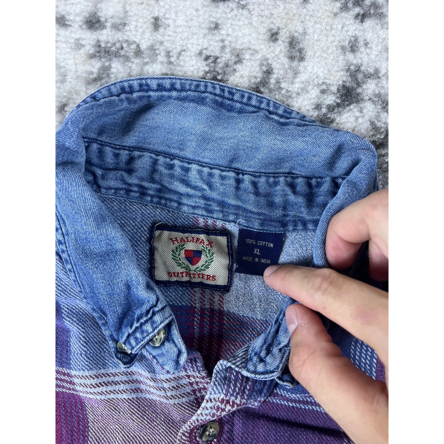 Vintage Halifax Flannel Shirt Mens - XL