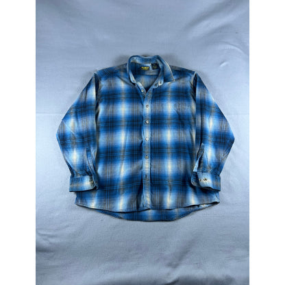 Vintage 90s OshKosh B'gosh Shadow Plaid Flannel - XXL