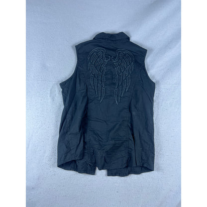 Harley-Davidson Biker Grunge Shirt Womens - L