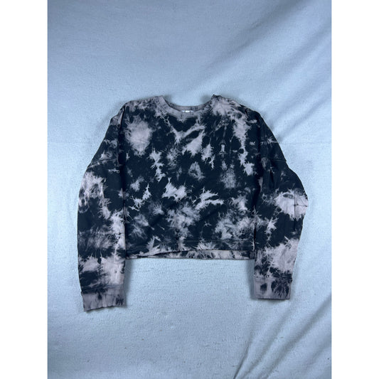 Garage Tie Dye Cropped Sweatshirt Womens - M