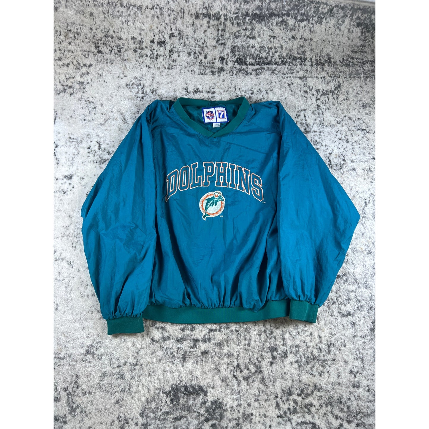 Vintage 90s Miami Dolphins Windbreaker Jacket - XL