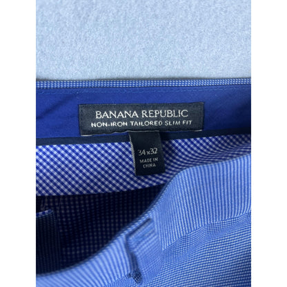 Banana Republic Non-Iron Tailored Slim Fit Pants - 34x32