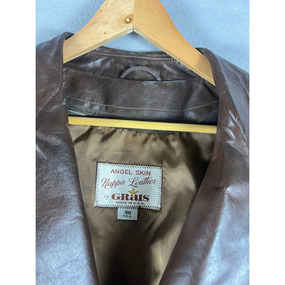 Vintage 70s Grais Leather Jacket - 46/XL