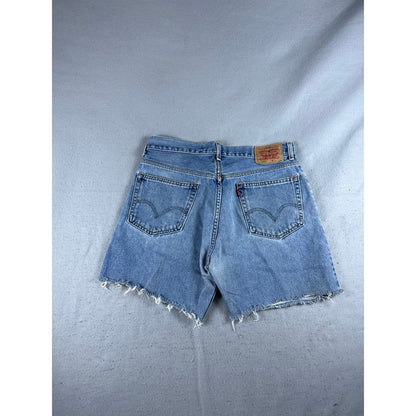 Levi's 505 Cut Off Regular Fit Denim Shorts - 34