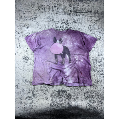 Vintage Purple Bubble Gum Dog Shirt - XXL