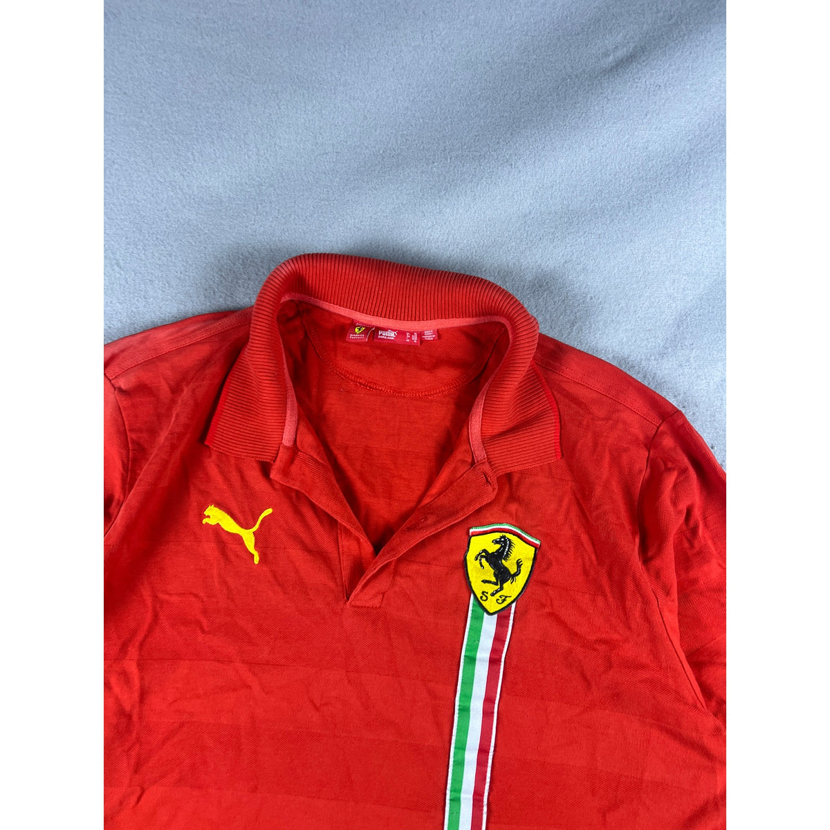 Puma Scuderia Ferrari Italian Flag Polo Shirt - XL