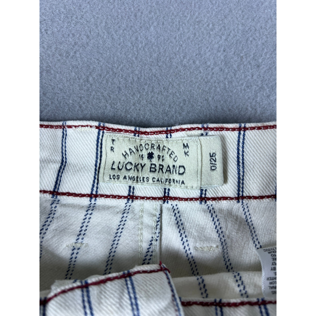 Y2K Lucky Brand Denim Striped Shorts - 0/26