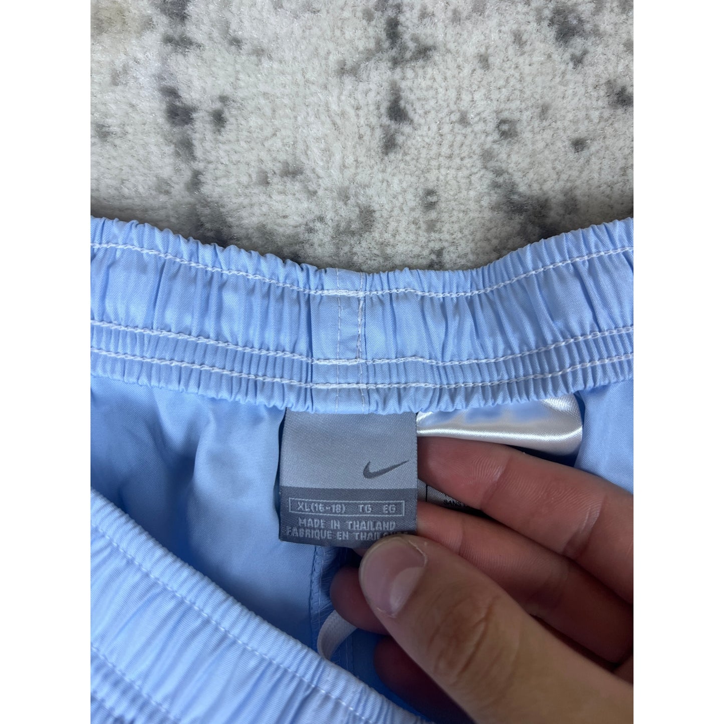 Light Blue Nike Swoosh Shorts - XL