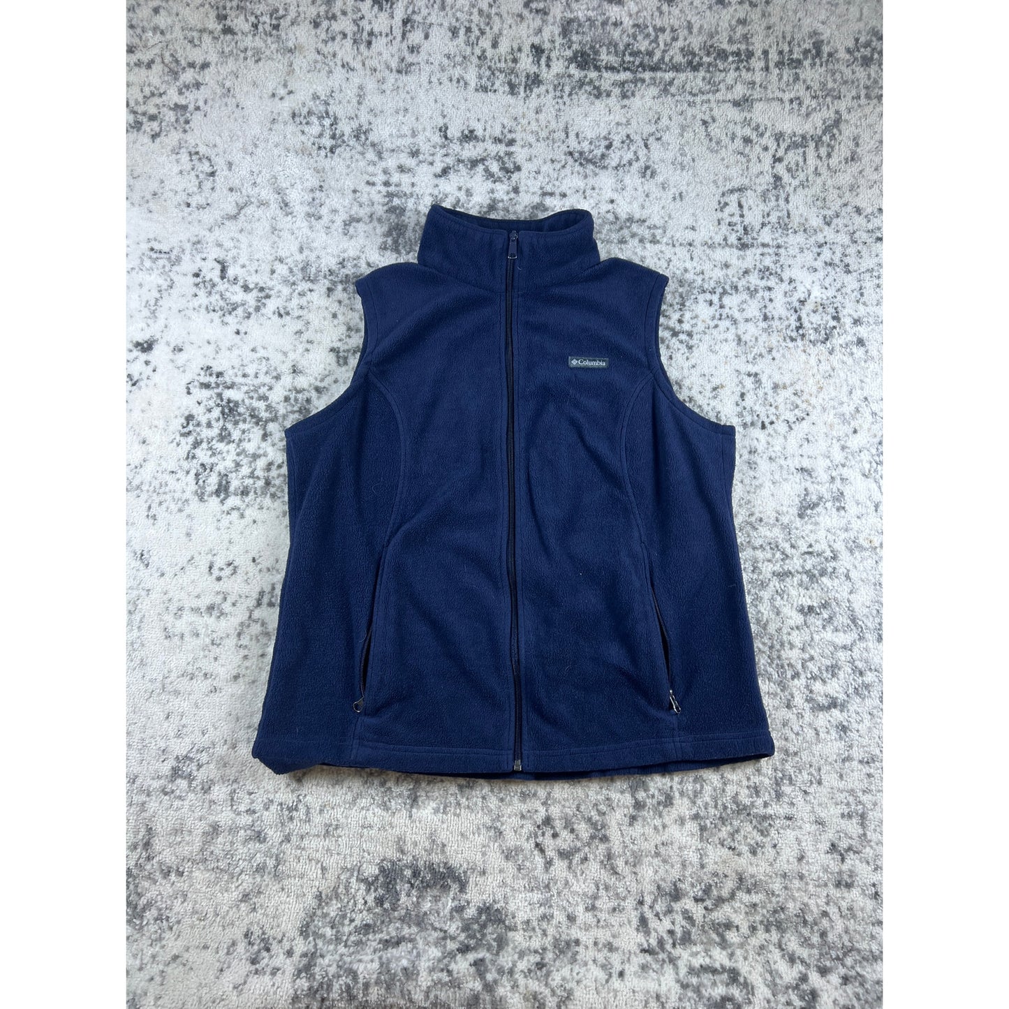 Navy Blue Columbia Full Zip Fleece - M