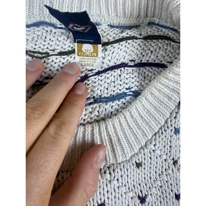 Vintage Boston Clipper Chunky Knit Sweater - L