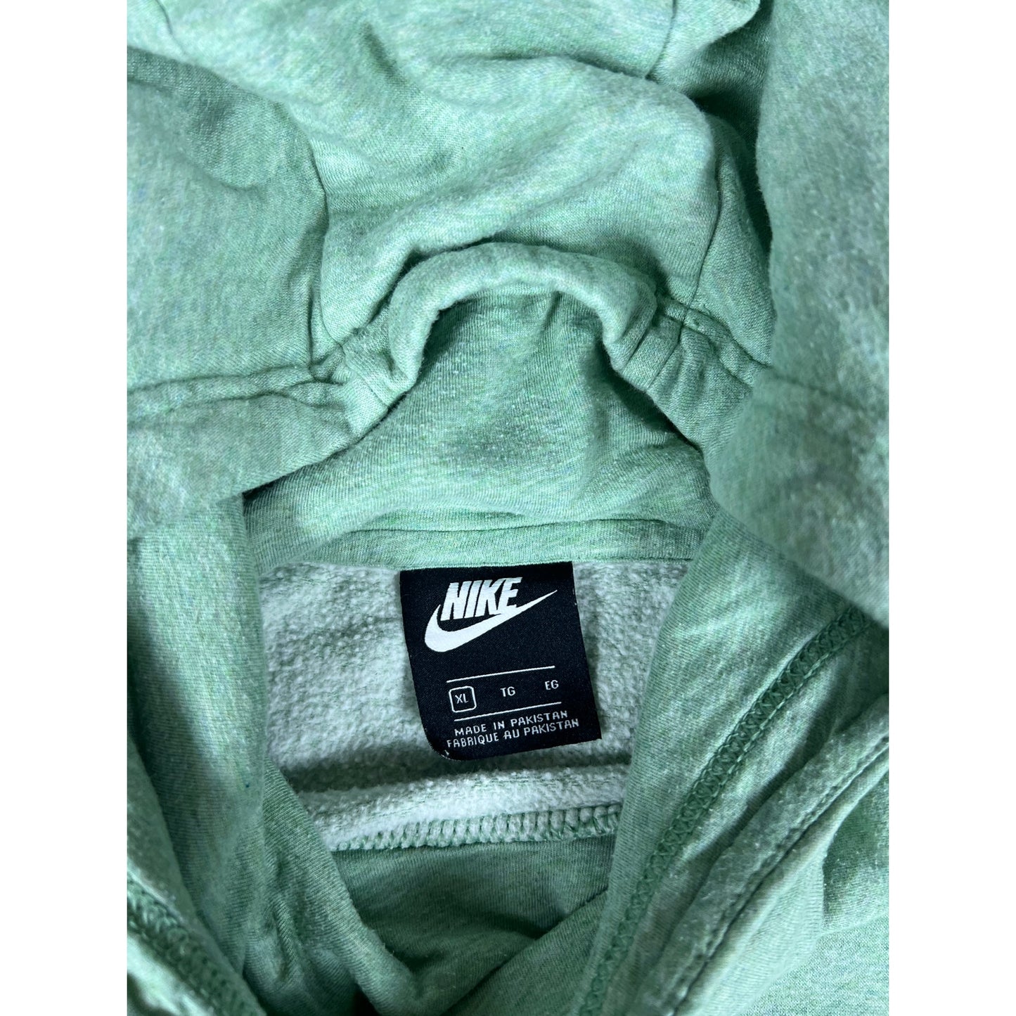 Nike Teal Green Spellout Hoodie - XL