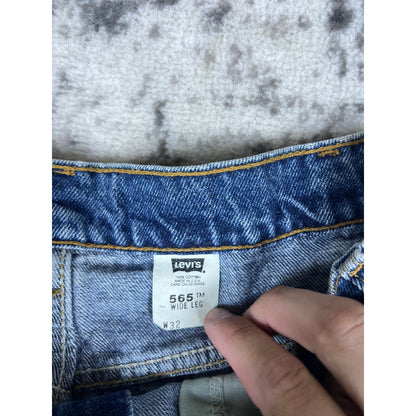 VTG Levi's Orange Tab Denim Shorts 32 Baggy Dark Wash 90s Jorts
