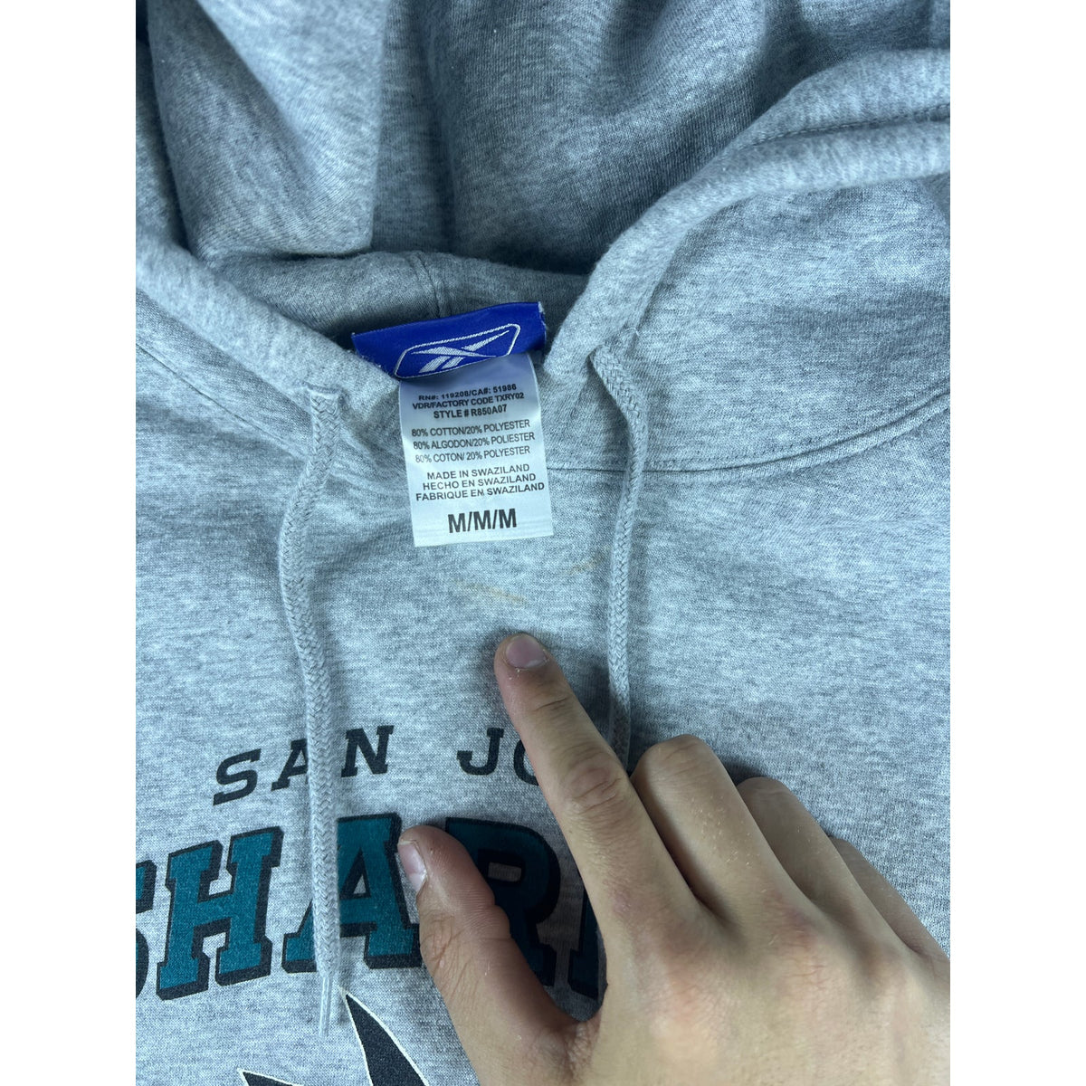Vintage San Jose Sharks Hoodie - M