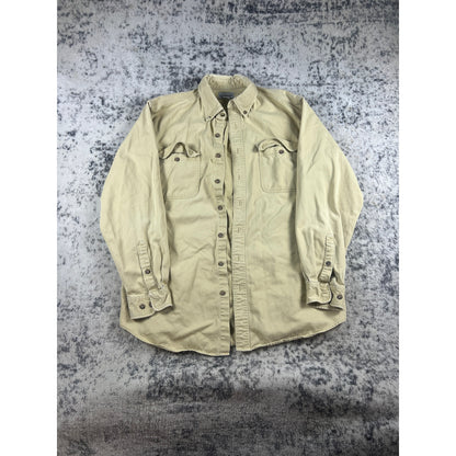 Vintage Yellow Carhartt Button Down Shirt - LT