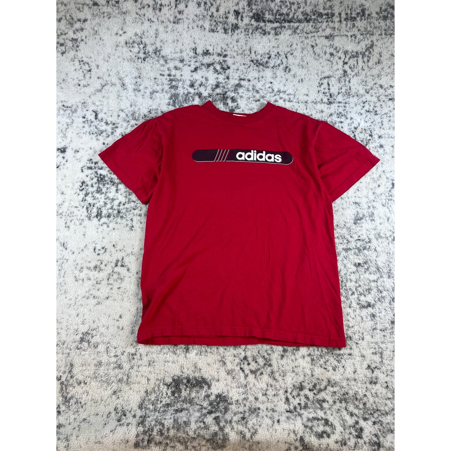 Vintage Adidas Red Spellout T-shirt - M