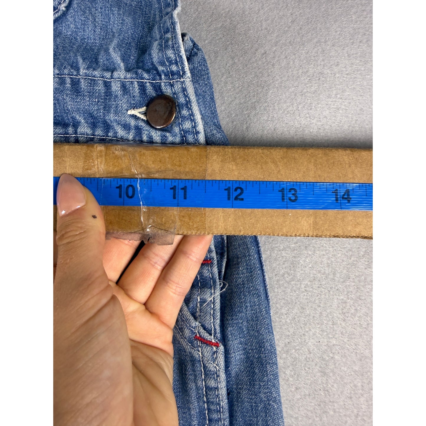 Vintage Denim Carpenter Overalls Girl - XS
