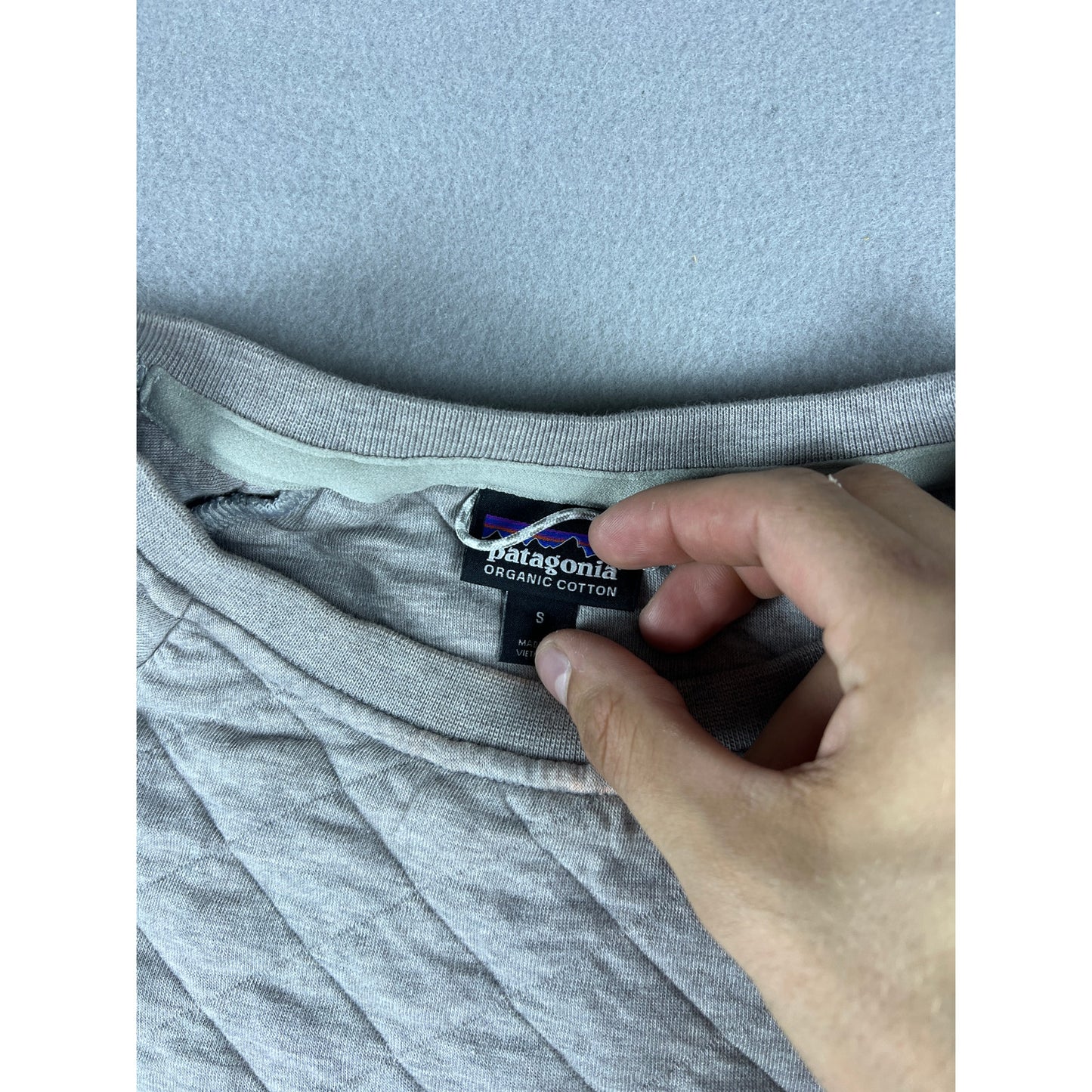 Gray Patagonia Quilted Sweatshirt Womans - S