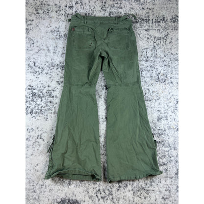 BDG Green Wide Leg Tactical Pants - 6
