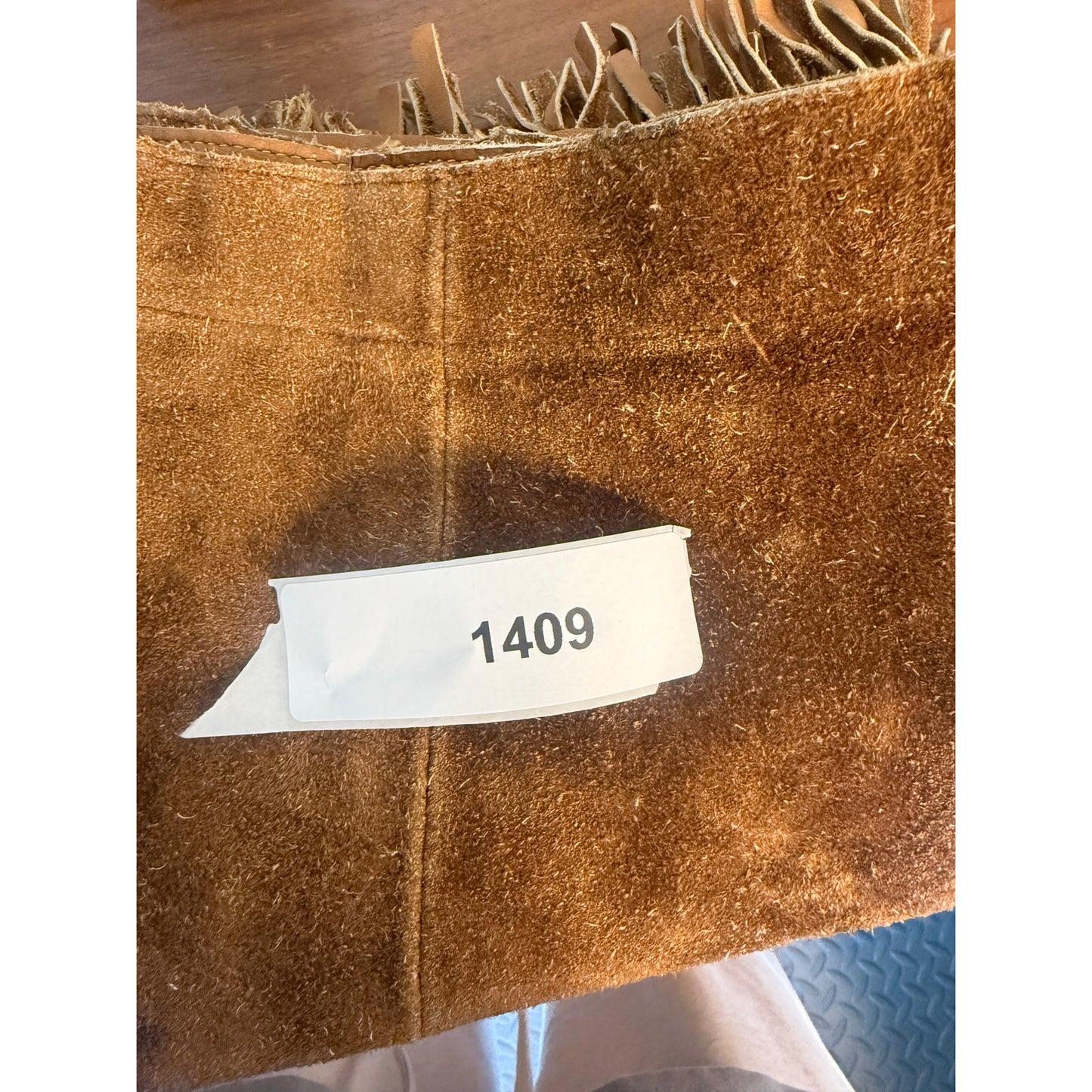 Vintage Suede Fringe Mini Skirt - 9