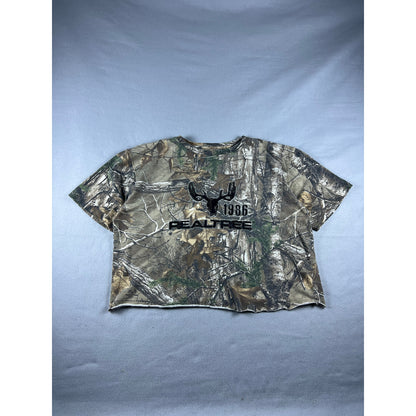 Buckhorn River Camo Cropped Top Womens - XL