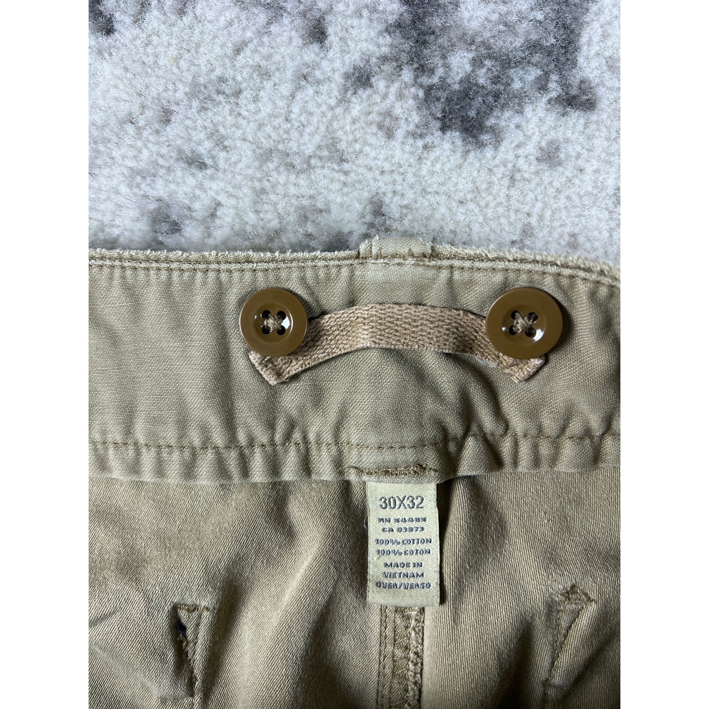 Vintage Canvas Tan American Eagle Baggy Pants - 30