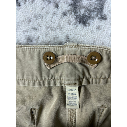 Vintage Canvas Tan American Eagle Baggy Pants - 30