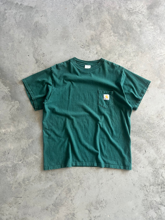 Vintage Forest Green Carhartt Shirt - L