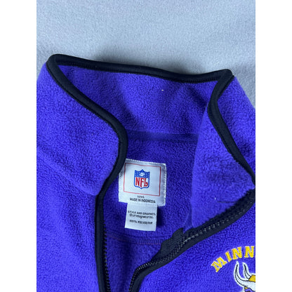Vintage Minnesota Vikings Fleece Sweatshirt Jacket - L