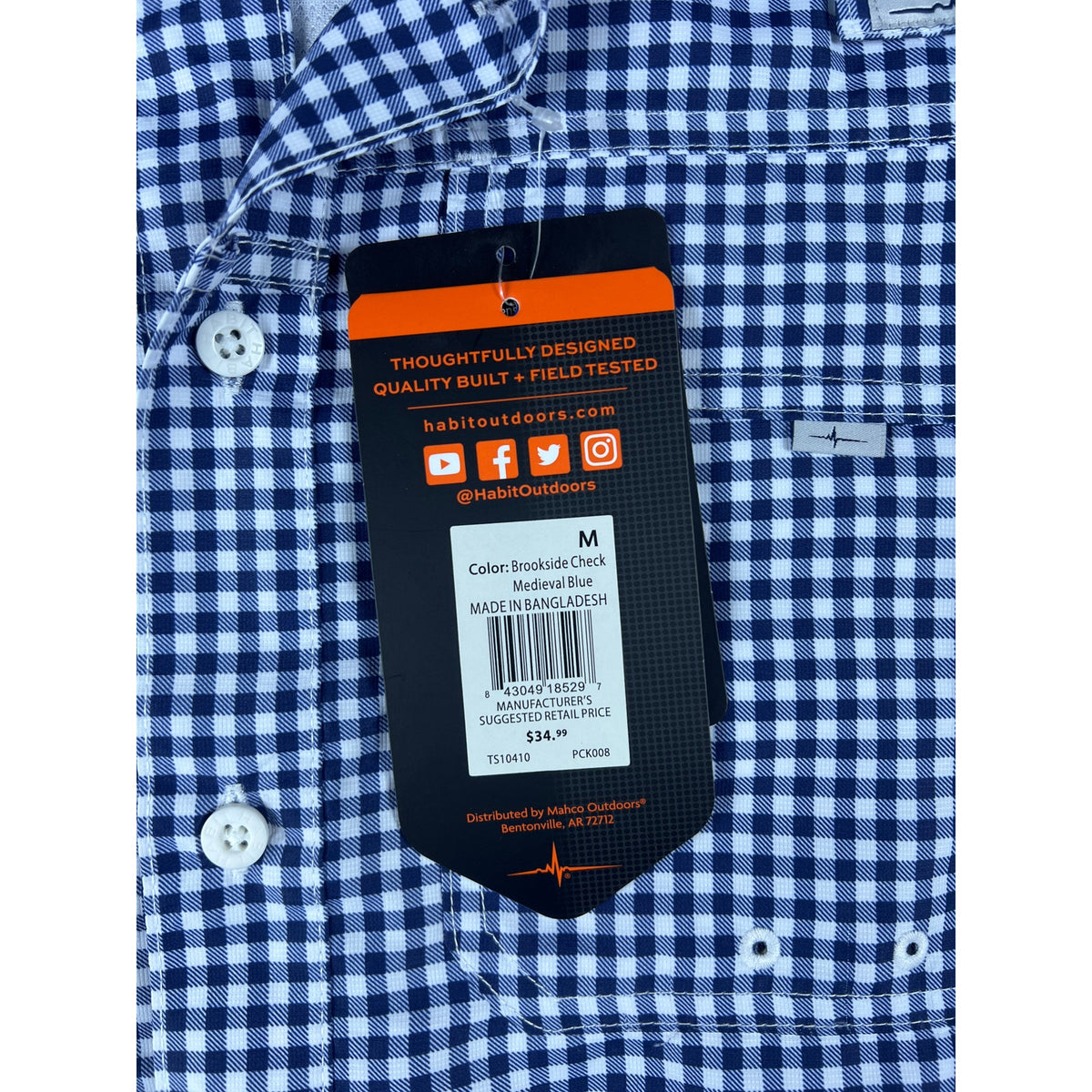 Habit Shirt - M Brookside Check