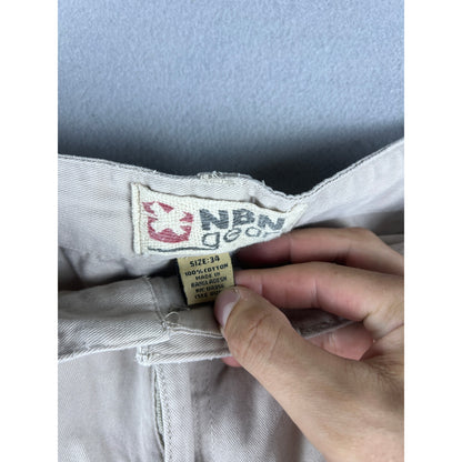 Vintage NBN Gear Tan Cargo Shorts - 34