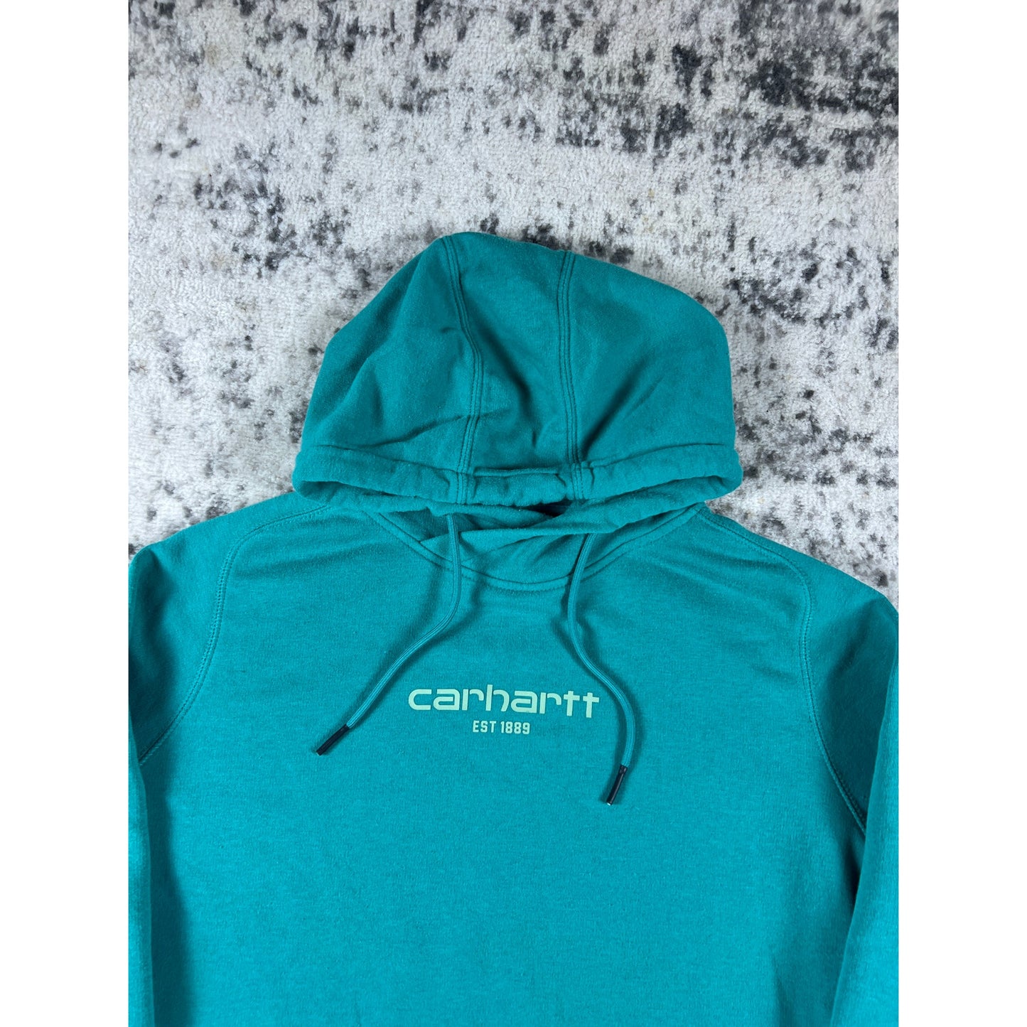 Teal Blue Carhartt Force Hoodie Womens - L