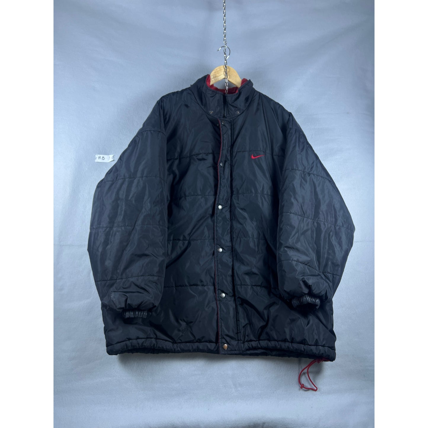 Vintage 90s Nike Puffer Jacket - XL Black