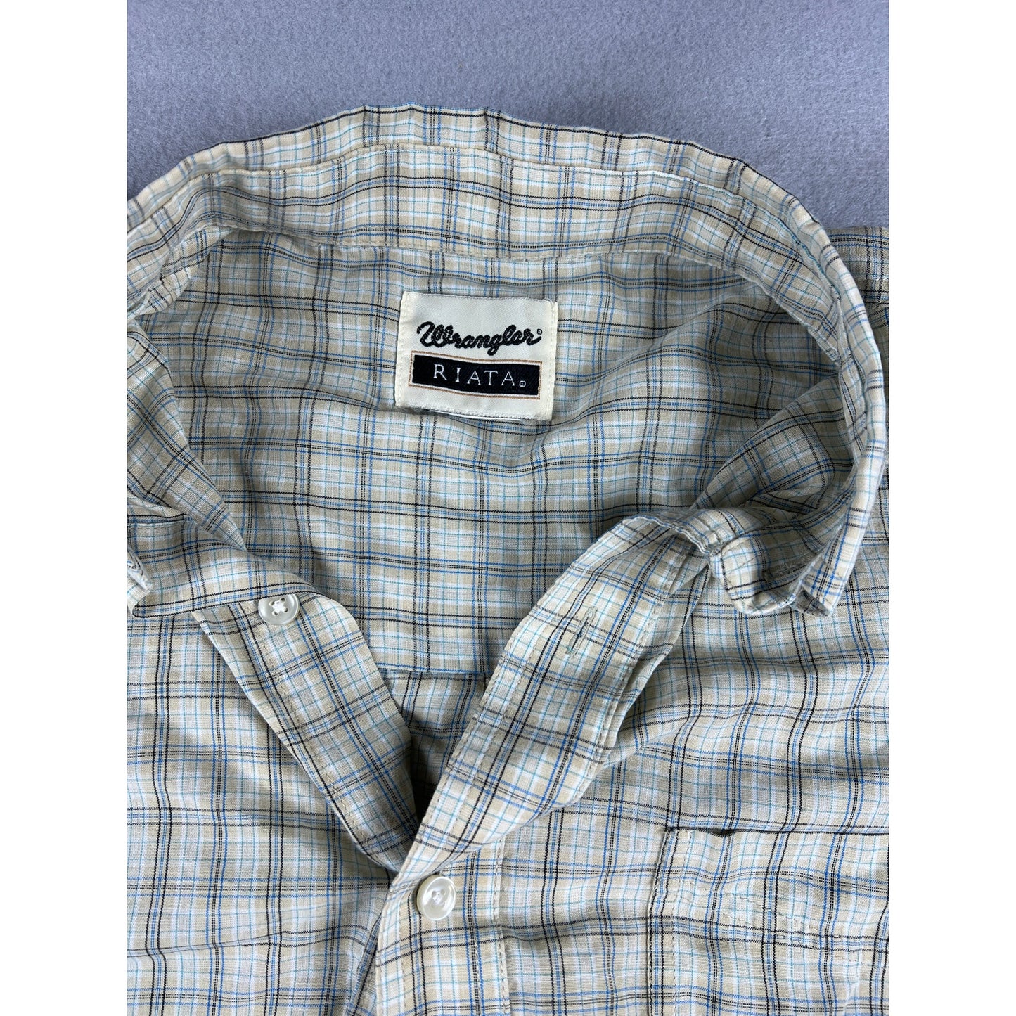 Vintage Wrangler Riata Plaid Shirt - XL