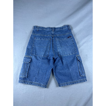 Vintage Y2K No Boundaries Denim Cargo Shorts - 34