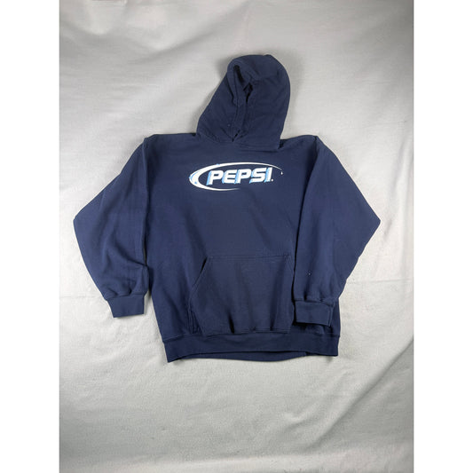 Pepsi Spellout Hoodie Sweatshirt - L