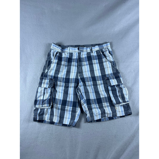 Canyon Creek Plaid Cargo Shorts - 34