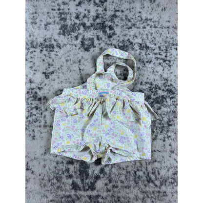 80's Vintage Floral Oshkosh B'gosh Shortalls - 2T