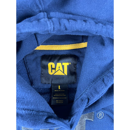 Caterpillar Spellout Logo Hoodie - L