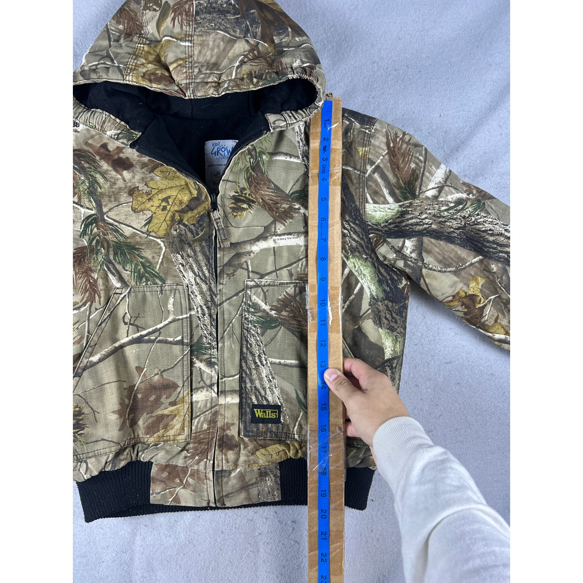Walls Canvas Realtree Camo Jacket Youth - L