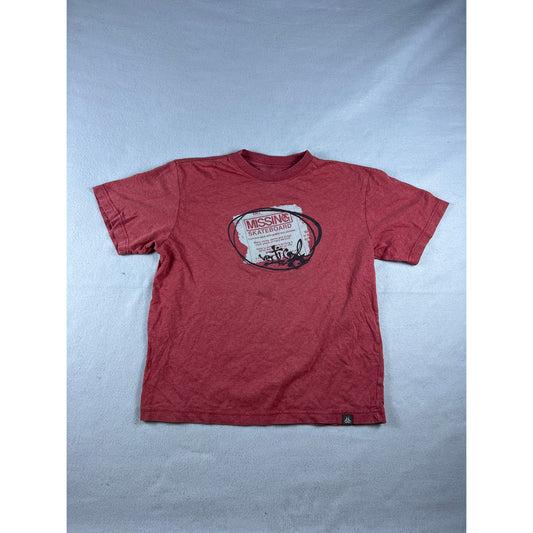 Y2k Red Vertical Skateboard Shirt - YL