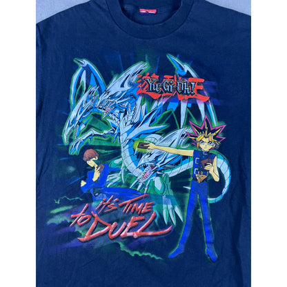 Vintage 1996 Yu-Gi-Oh Its Time To Duel T-Shirt Youth - L