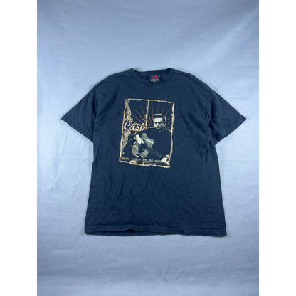 Johnny Cash Man In Black T-Shirt - L