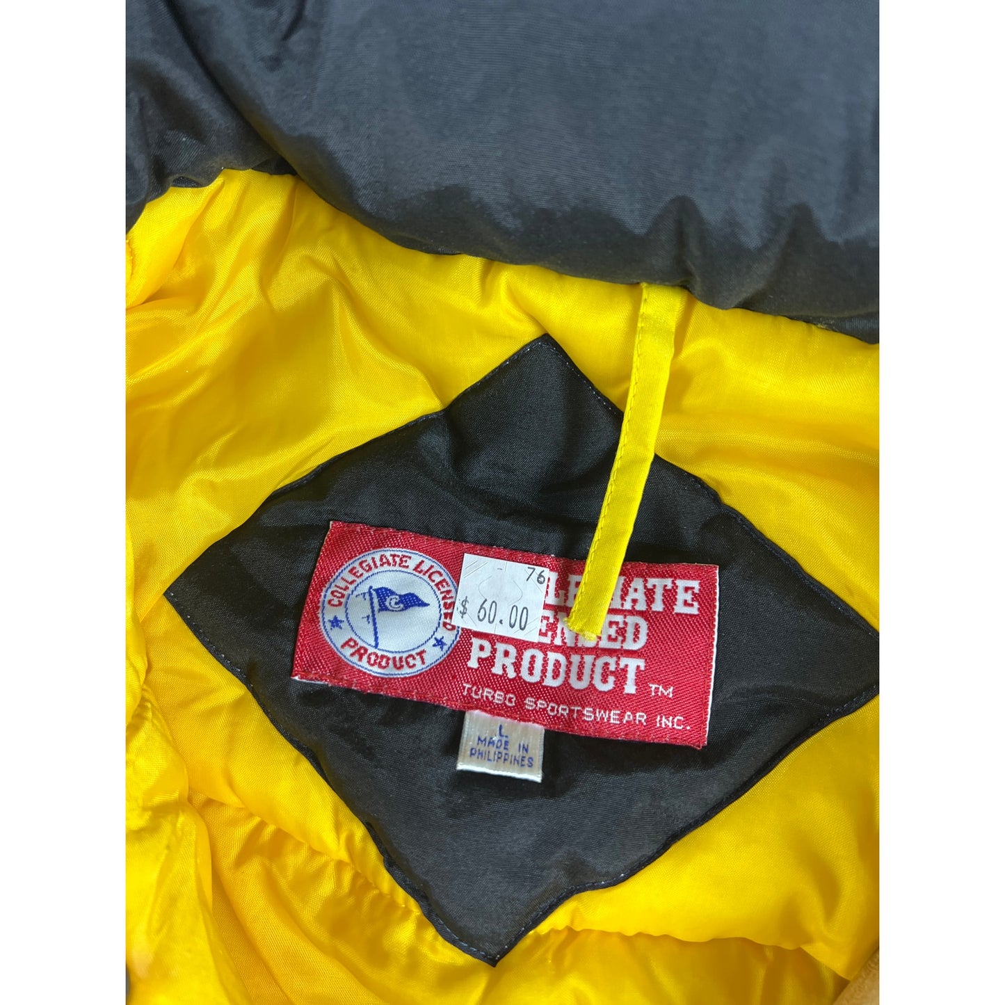 Mens Vintage 90's Iowa Hawkeyes Puffer Coat - L